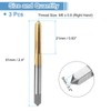 sourcing map 3pcs Straight Flute Thread Tap, M5 x 0.8