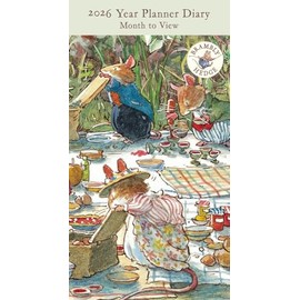 Museums & Galleries 2026 Slimline Year Planner 2026 Month To View Diary - Brambly Hedge Design by Jill Barklem
