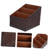 COHEALI Leather Storage Box Pu Remote Holder Desk Organizer Home