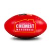 Sherrin AFLW Replica Training Leather Football, Red, Size 4