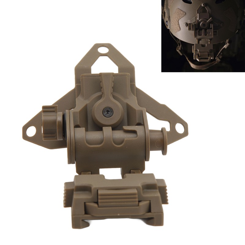 Night Vision Helmet Mount Foldable Adjustable Simple Operation Wide Compatibility