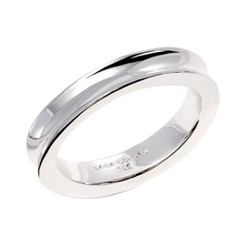 Lara Christie r14012-w Women's Ring Curved Design Silver 925 [White Label]