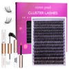 Ocean Pearl Cluster Lashes Thick 200D Volume Eyelash Clusters Kit