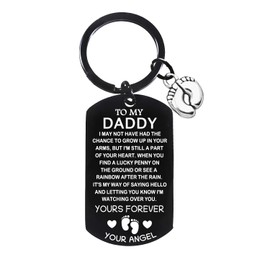 Miscarriage Memorial Keyring Miscarriage Gifts for Dad Miscarriage Keyring Pregnancy Loss Gift for Father Stillborn Gifts for New Daddy Dad Father Sympathy Gift Remembrance Present