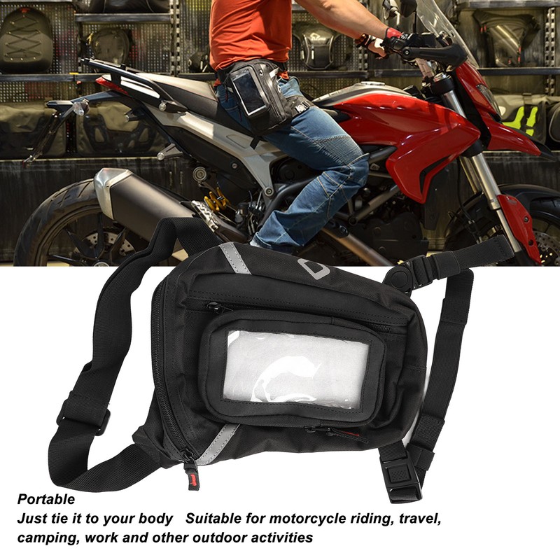 Cycling Leg Bag Waterproof Large Capacity Detachable Touch Screen Phone