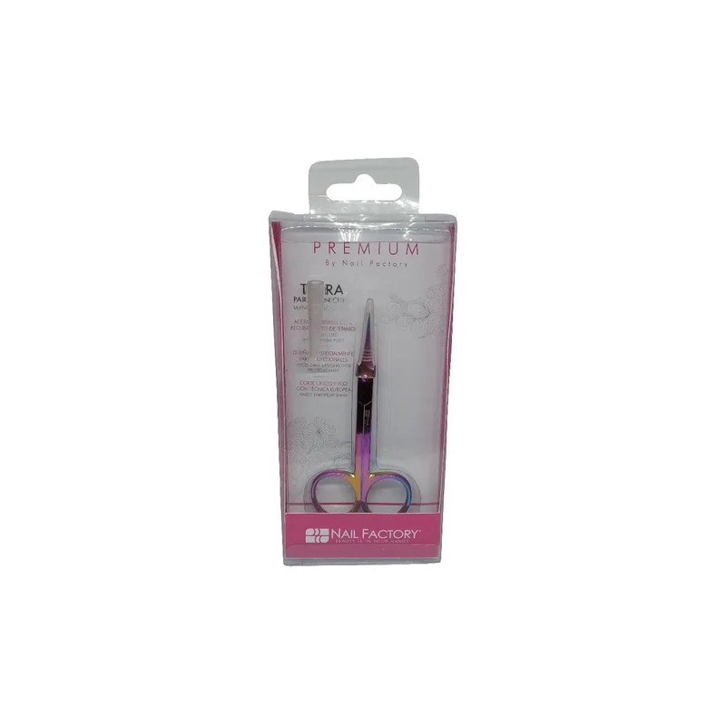 Nail Factory Tijeras Manicura Premium Recubrimiento Titanio