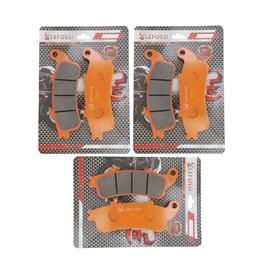 LE LEFOSSI Motorcycle Carbon Fibre Brake Pads Front Rear for Compatible with Honda 1800 GL1800 GL1800A GL1800B ABS GOLDWING 2001-2015 VFR 800 A Fi ST 1300 CBR 1100 VTX 1800 FA261FR