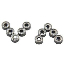 Mini Ball Bearings Iron Shield 682zz/MR52zz Z1 Grade Steel 2mm x 5mm x 2.5mm 10pcs
