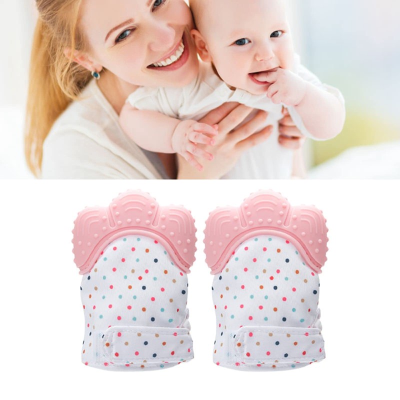 Guantes de Silicona para Bebés, Guantes de Dentición para Bebés,