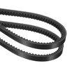 sourcing map 2Pcs AX62 EPDM V-Belt, Raw Edge Cogged Industrial Rubber V Belt 1/2" Width x 64" Outer Circumference