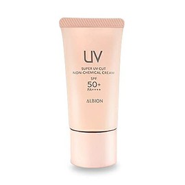 Albion Super UV Protection Non-Chemical Cream (Sunscreen Cream, Makeup Base) SPF50+, PA+++, 1.4 oz (40 g)