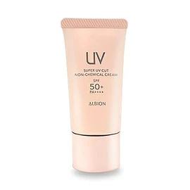 Albion Super UV Protection Non-Chemical Cream (Sunscreen Cream, Makeup Base) SPF50+, PA+++, 1.4 oz (40 g)
