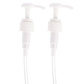 Liquid Dispenser - Durable 2 Pack Gallon Pump Dispenser - Lotion, Liquid, Soap, Disinfectant, Shampoo and Conditioner Bottles - Ideal for Home or Office Use