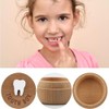 3D Tooth Fairy Box, Carved Wooden Box Souvenir Dropped Tooth
