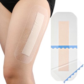 Waterproof Knee Replacement Surgery Silicone Bandage | 4x10 Inch Shower Protector Island Dressing with Gentle Adhesive Border | Hip Surgery Recovery Wounds Cover (Pack of 5)