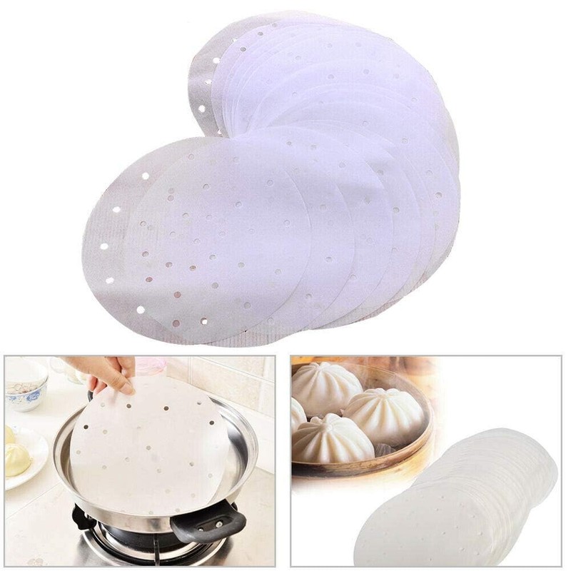100pcs Air Fryer Liners, 10 inches Bamboo Steamer Liners, Premium