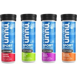 Nuun Sport Tabletas Electrolitos Cafeina Corredor Keto 40pzs                                                                                          
