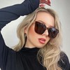 SIPHEW Oversized Cat Eye Sunglasses for Women Mirrored Polarized Designer