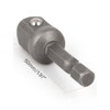 TOP-VIGOR Impact Socket Adapter Set 1/4" Hex Shank to 1/2"