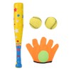 4PCS Sports Baseball Toys Soft Baseball Bat Ball Glove Set