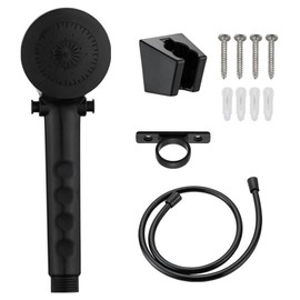 RV Shower Head with Hose - Non-Metallic Outdoor RV Shower Kits Replacement with Pause Function for RVs, Fifth Wheels, Motor Homes, Travel Trailers, Campers, Boats (Black)