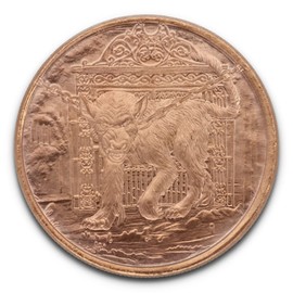 1 oz (AVDP) .999 Fine Copper Coin Nordic Creatures - Hellhound