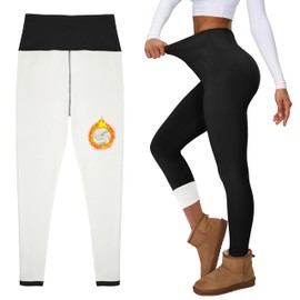 GYMGUN Thermal Fleece Lined Leggings for Women Warm Thick