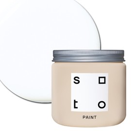 soto White All-In-One House + Furniture Paint, Satin Finish (No. 02 Oxman White) — 1 Pint of Paint for the Whole House; Wall, Furniture, Cabinet…