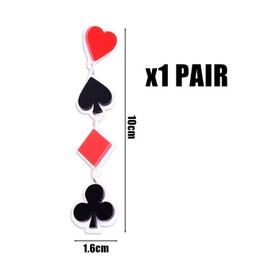 1 Pair of Spades Star Earrings, Casino Party Costume Jewellery, Women's Playing Card Earrings, Queen Hearts Accessories, Gifts for Women, Acrylic