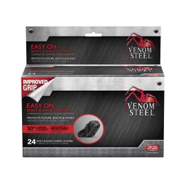 Venom Steel VEN24200NH Boot & Shoe Covers, Tough, Easy On, Improved Grip, Value Pack, Pack of 24