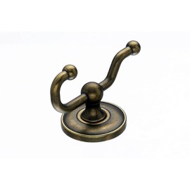 Top Knobs ED2GBZD Bath Edwardian Collection 2.625 Inch Coat and Hat Hook with Smooth Backplate, German Bronze Finish