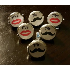 Unbranded 108 Mr. & Mrs. Hershey Kiss Labels - Wedding Favors - Shower Favors - Stickers