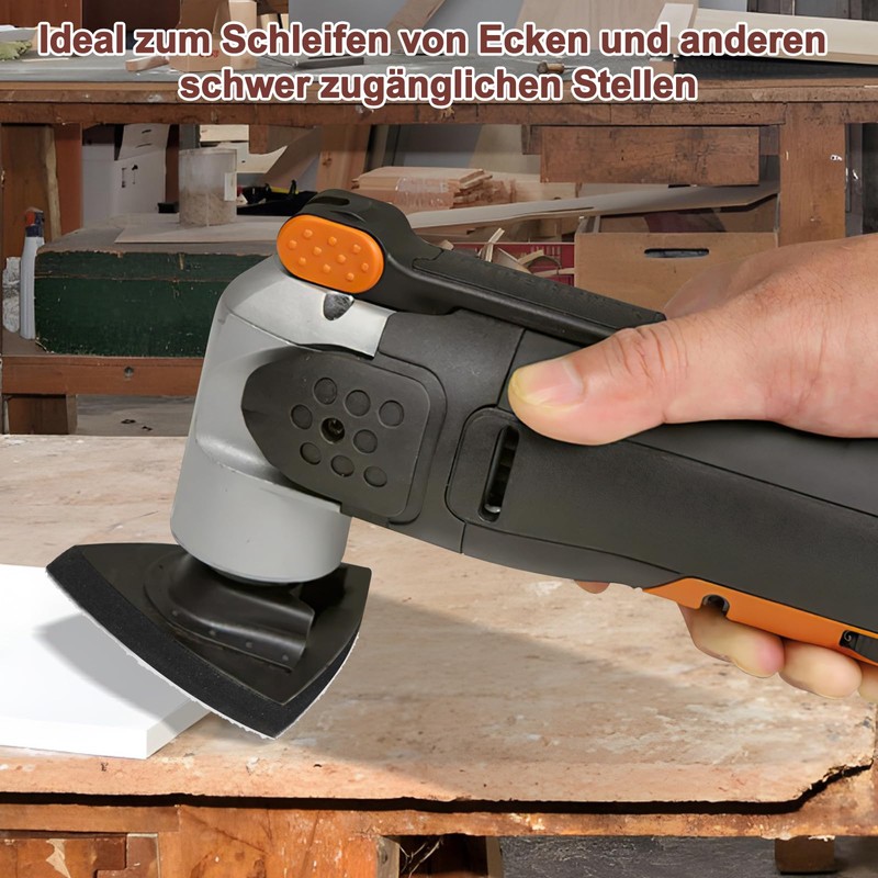 150 Sheets Sandpaper Set, Multitool Sanding Plate for Delta Sander,