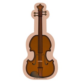 SHAPES ETC. 50 Sheets Violin Large Notepad 5inx7in Musical Instrument Band Music Notes Bulletin Board Decorations Kids Classroom Crafts Teacher Notepads Musician Memos Reminders USA Made