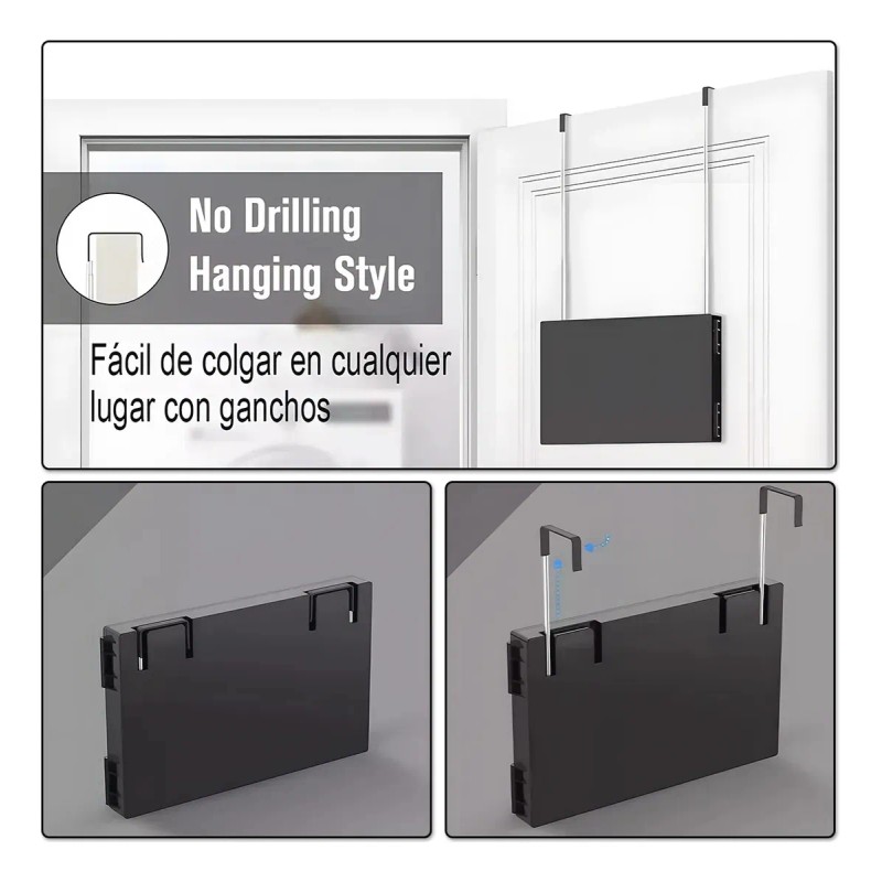Espejo Tríptico 360 Grados Para Corte De Pelo Estilo Negro