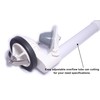 FinFuture Universal Toilet Flush Valve, 2-Inch One Piece Toilet Replacement