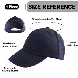 Gkhlg 1 Piece Kids Baseball Hat Adjustable Size for 2-5 Years Girls Boys Kids Cap for Outdoor Activities Like Beach Park Travel Baby Sun Hat (Navy Blue)
