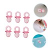 Kisangel 150pcs Mini Pacifiers for Shower Games Acrylic Shower Decorations