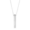 Silpada 'Unscripted' 1.5" Vertical Bar Pendant Necklace in Sterling Silver,