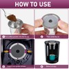 InwodiTeki Reusable K Cups, Universal Stainless Steel Reusable Coffee Pods,