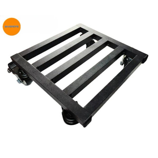 BIVEPEFB 8" Aluminum Plant Dolly Stand Rolling 4 Wheels Caddy