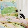 Erwin Müller Children's Bed Linen Set Zoo Animals Renforcé Green/Blue