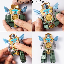 ONCOFAN Transformable Robot Spinner Fidget Toys, 6 Pack Deformable Fidget Spinners for Kids Party Favor Fingertip Gyros for Christmas Stocking Stuffer Bulk Gifts Kids Classroom Prizes