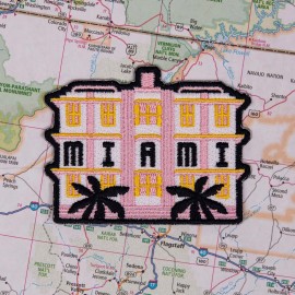 Miami Iron on Travel Patch - Great Souvenir or Gift for travellers