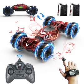 XUERENTECH Remote Control Gesture Sensor Toy Cars Drift Twist Car 360° Rotate Off-Road Vehicle with Light Music for 6 7 8 9 10 11 12 Years Old Kids Birthday Xmas Gift
