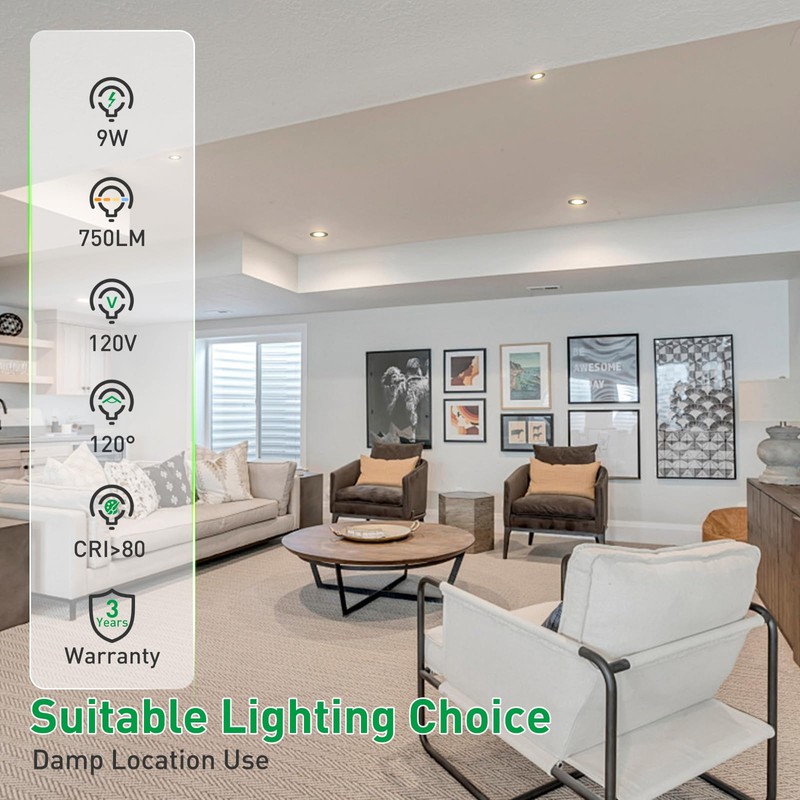 ALUSSO LIGHTING 24 Pack 4 Inch 5CCT Ultra-Thin LED Recessed