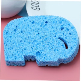 BIUDECO 4pcs Boy Girl Bath Sponge Bath Shower Sponge Natural Fiber for Newborns