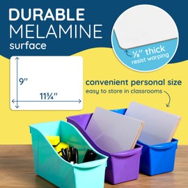 Blue Summit Supplies 30 Pack Mini Dry Erase Boards Classroom Set, Small Whiteboards for Students, Markers and Erasers, Lapboards Ideal for Individuals, Teachers, Students, Groups, 30 White Board Pack