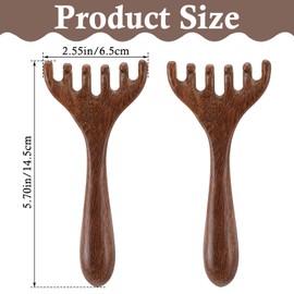Gjinxi 2PCS Head Massager Scalp, Protable Scratcher Massager Relaxation & Stress Reduction, Head Meridians Comb Tool for Women Men Hair Growth Hair Care