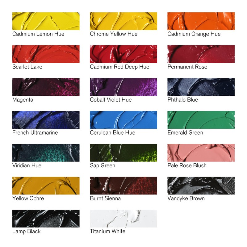 Winsor & Newton Winton Oil Color Paint Set, 20 x